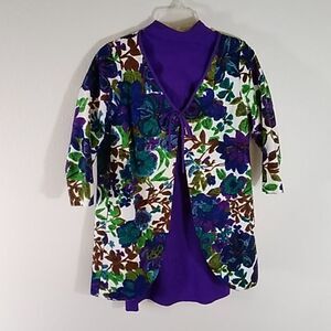 Vintage Jan Sue Of California Women Dress & Jacket Size 4